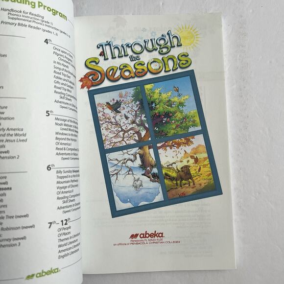 Abeka Reader Through the Seasons 3rd Grade Paperback Book Homeschool Curriculum - Picture 2 of 5